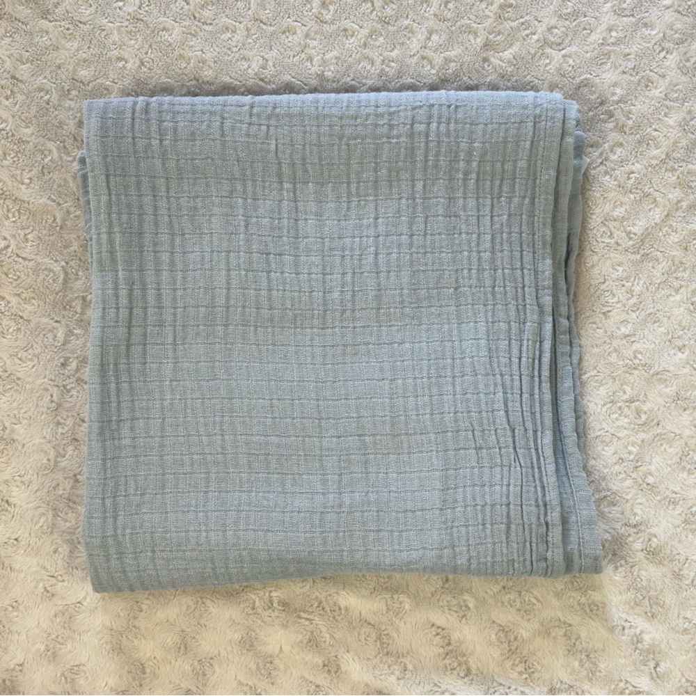 Little Journey Solid Gray Baby Swaddle Blanket Muslin Cotton Aldi